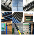 tapered Carbon Fiber Extension Pole for Gutter Vacuum Cleaner/gutter vacuum telescopic tubes